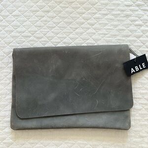 ABLE - Mare Grey Clutch NWT